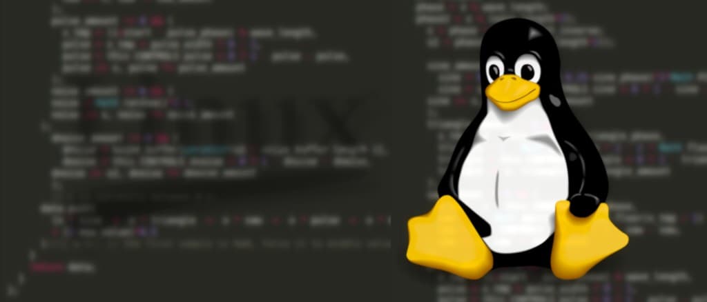 Thematic background picture about Linux